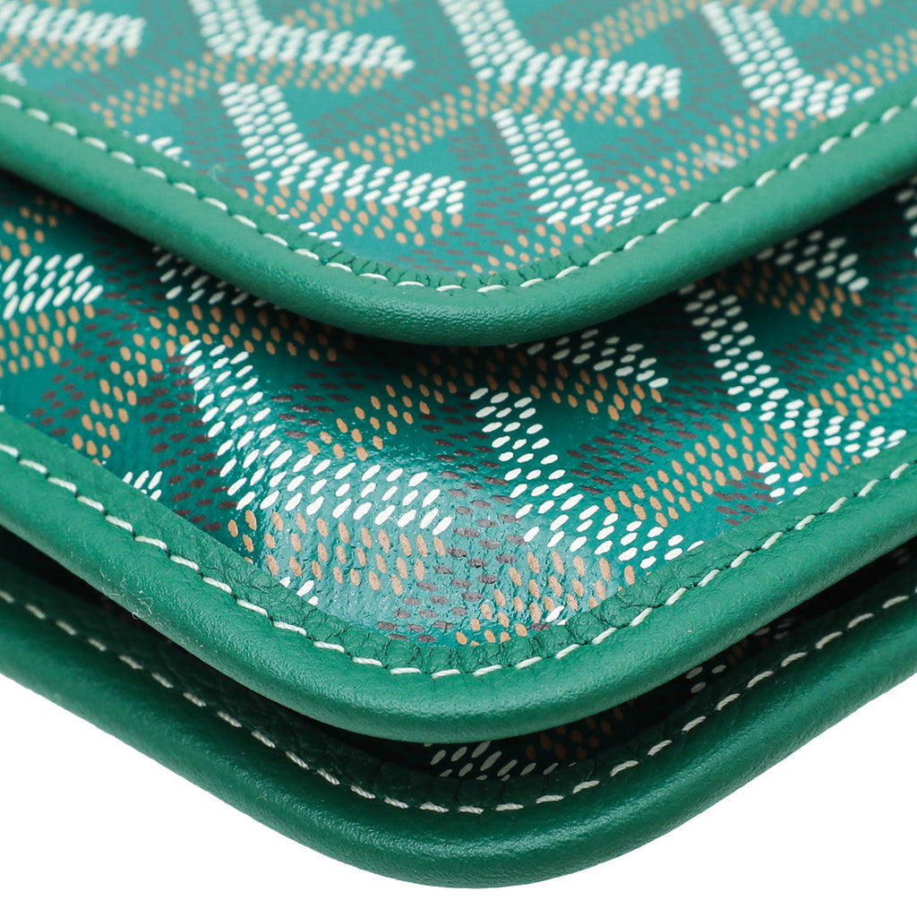 Goyard Green Plumet Wallet Clutch Bag