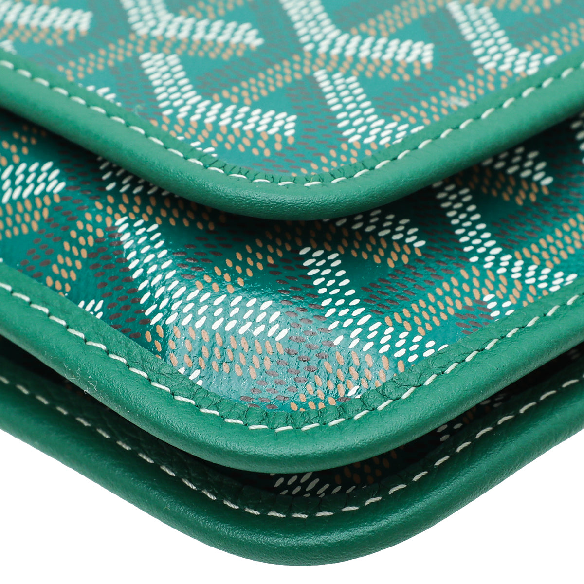Goyard Green Plumet Wallet Clutch Bag