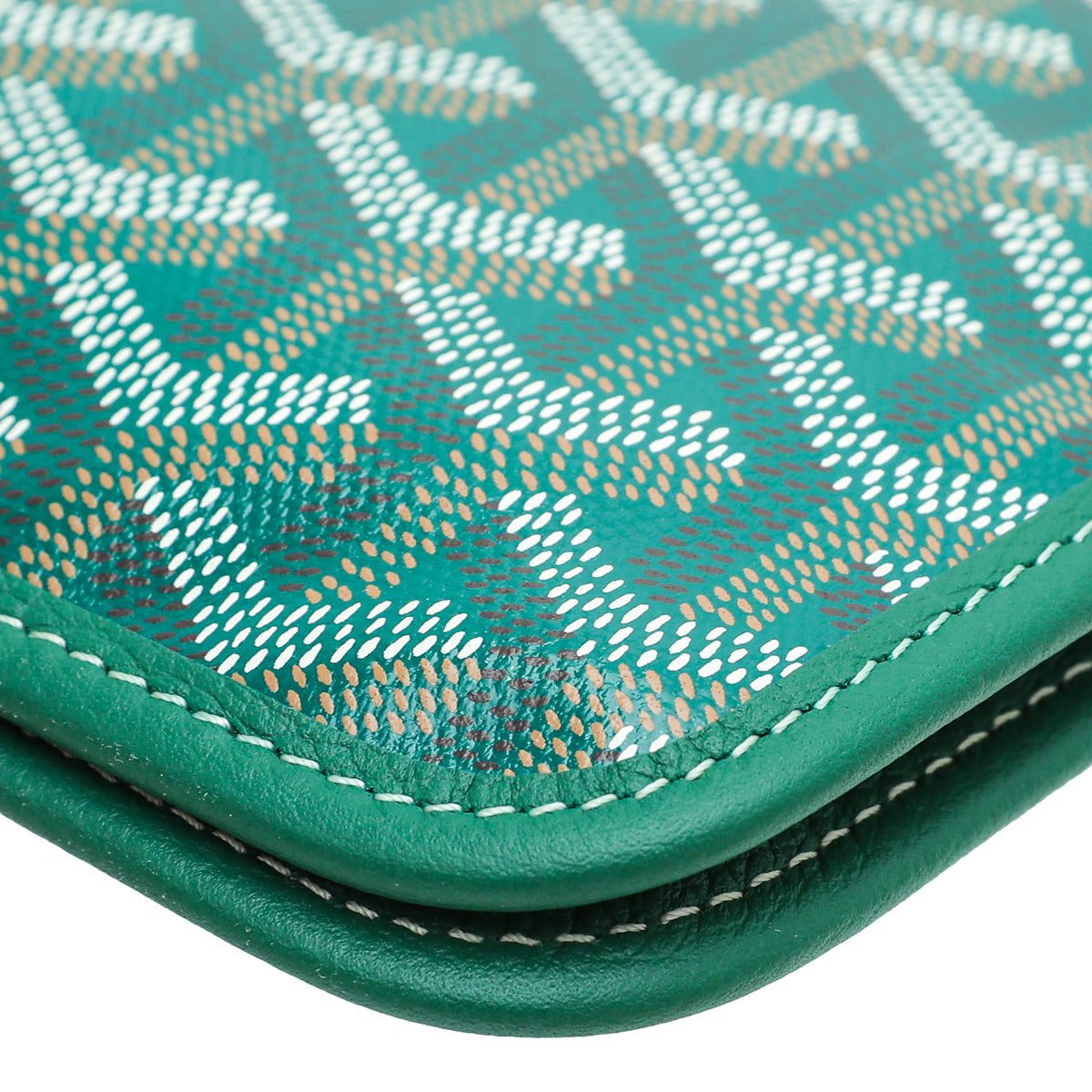 Goyard Green Plumet Wallet Clutch Bag