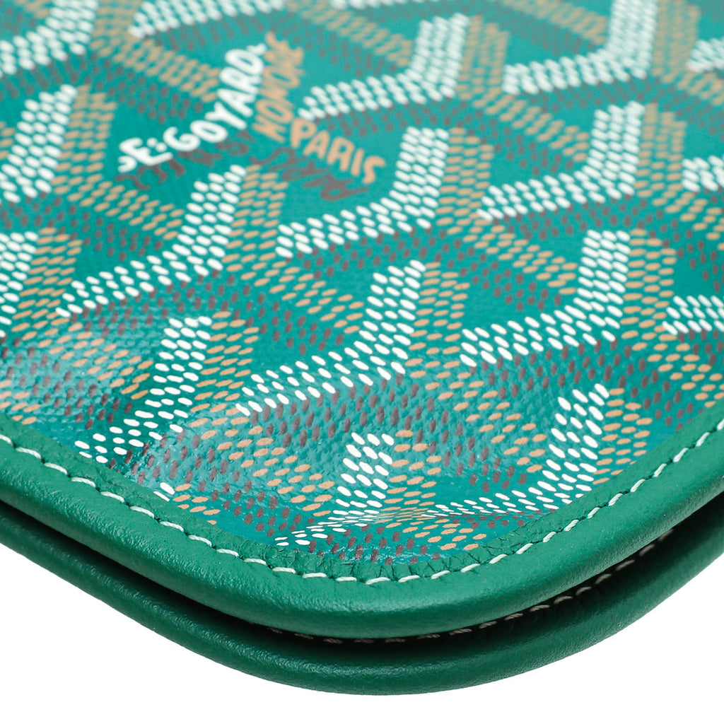 Goyard Green Plumet Wallet Clutch Bag