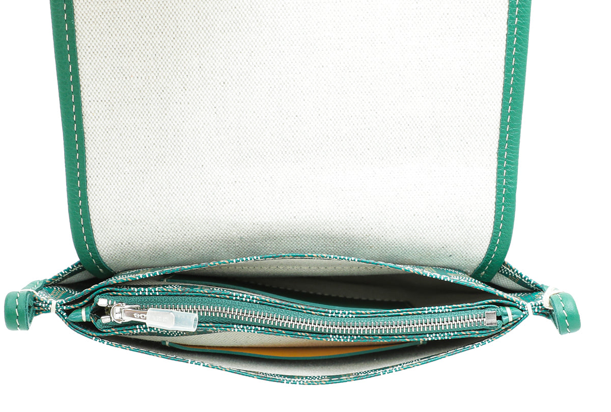 Goyard Green Plumet Wallet Clutch Bag