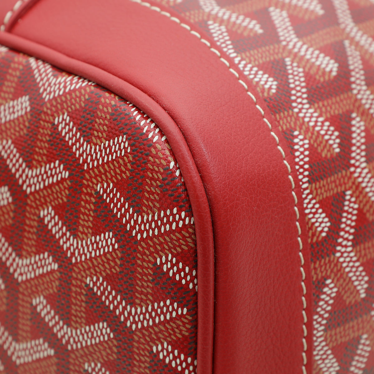 Goyard Red Goyardine Petit Flot Bucket Bag