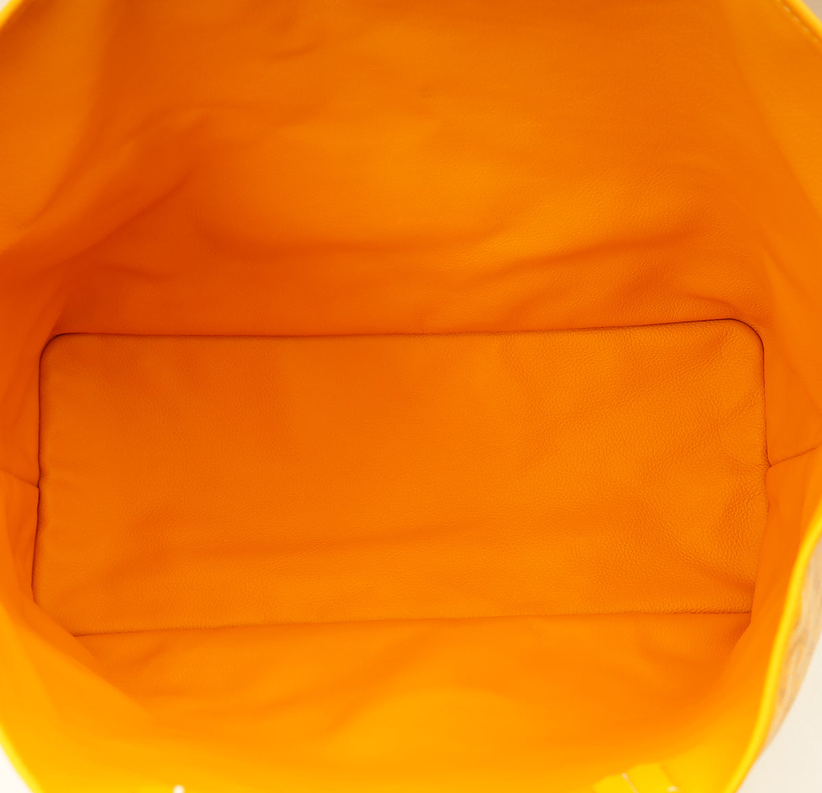Goyard Yellow Goyardine Anjou Reversible PM Bag