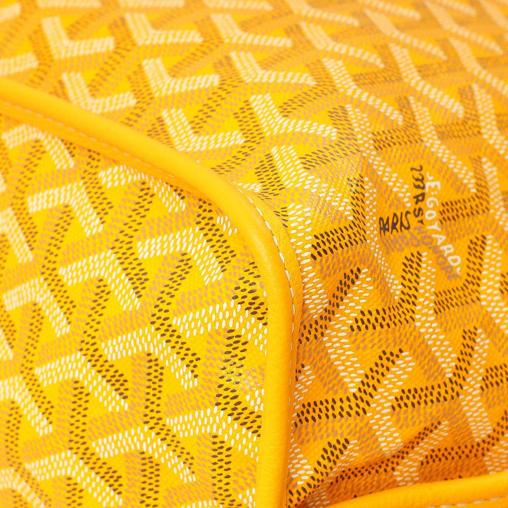 Goyard Yellow Goyardine Anjou Reversible PM Bag