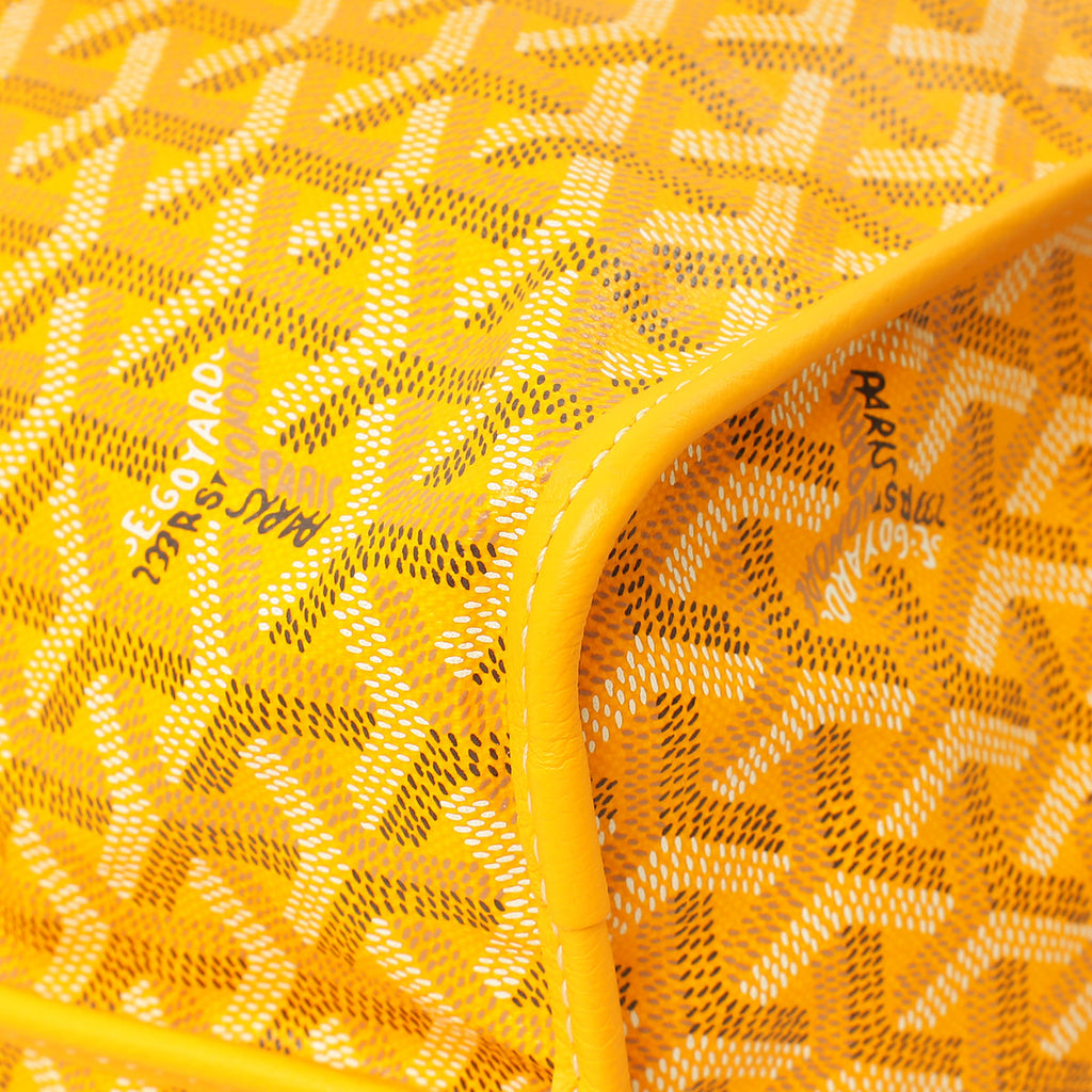 Goyard Yellow Goyardine Anjou Reversible PM Bag