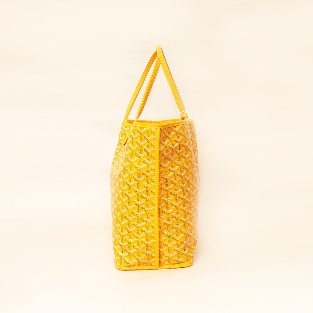 Goyard Yellow Goyardine Anjou Reversible PM Bag