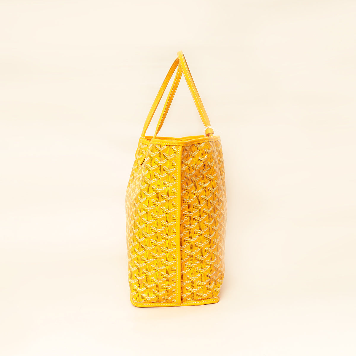 Goyard Yellow Goyardine Anjou Reversible PM Bag