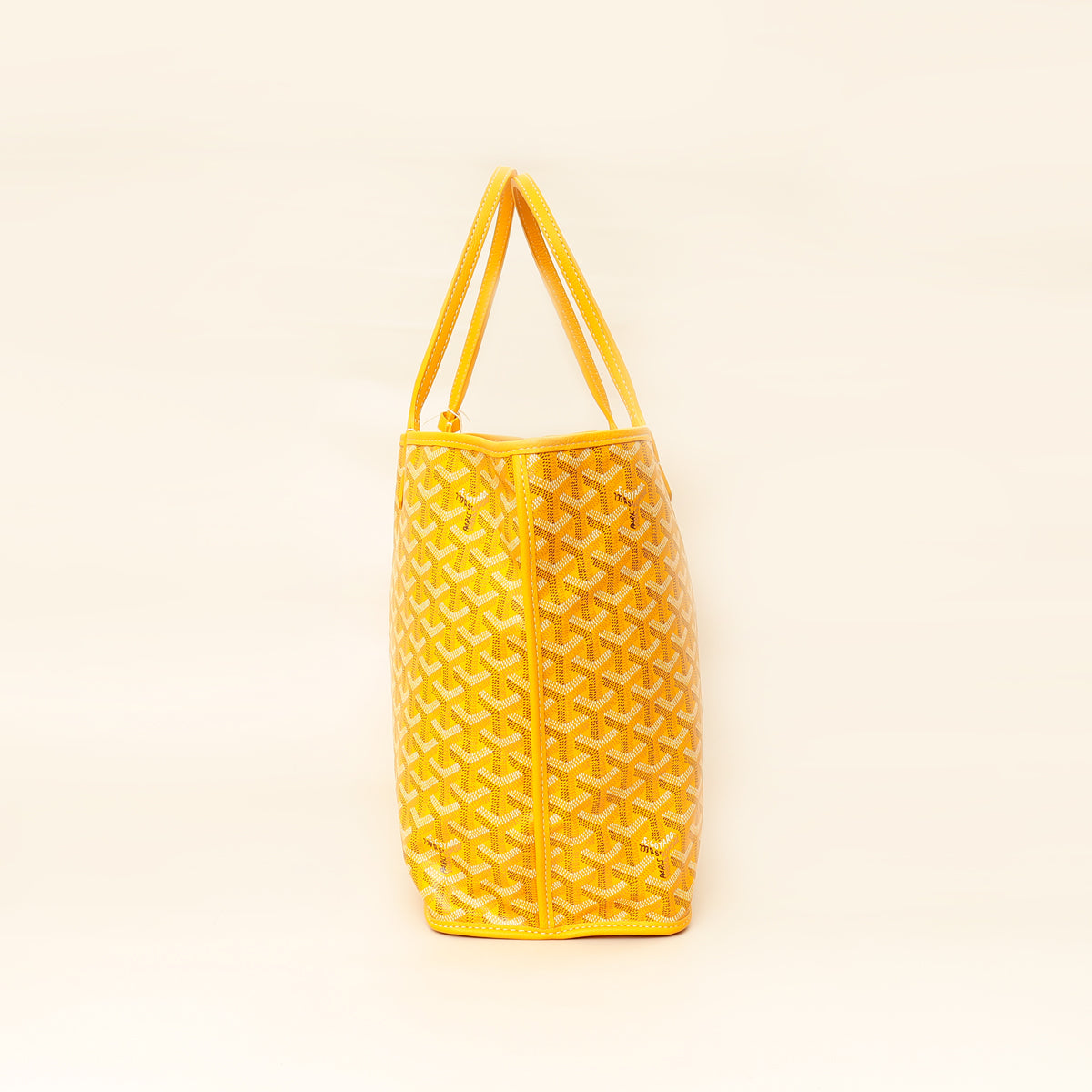 Goyard Yellow Goyardine Anjou Reversible PM Bag