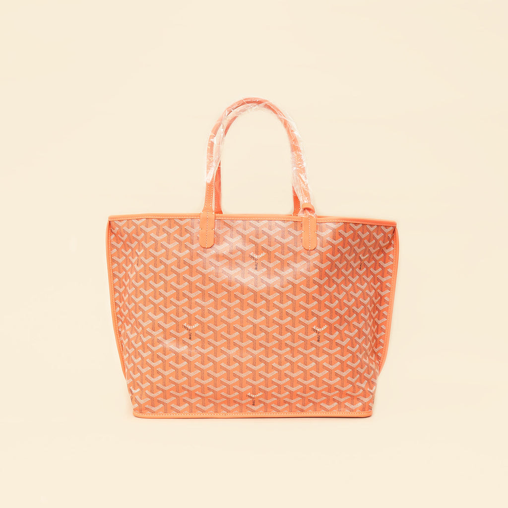 Goyardine Coral Ltd. Ed. Reversible Embroidered Seahorse Anjou PM Bag