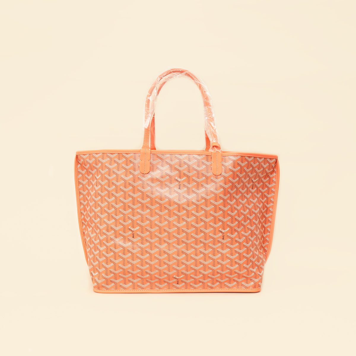 Goyardine Coral Ltd. Ed. Reversible Embroidered Seahorse Anjou PM Bag