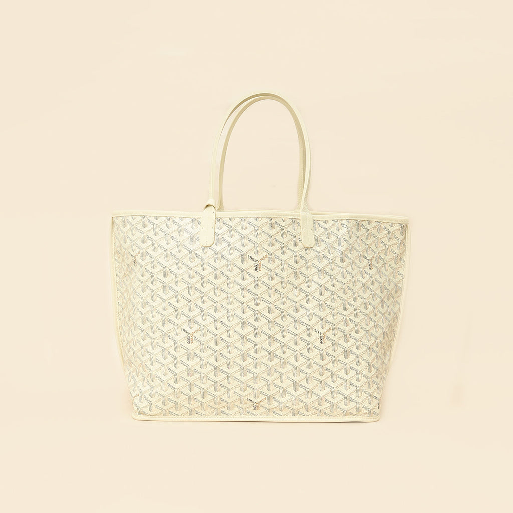 Goyardine Sand Ltd. Ed. Reversible Embroidered Seahorse Anjou PM Bag