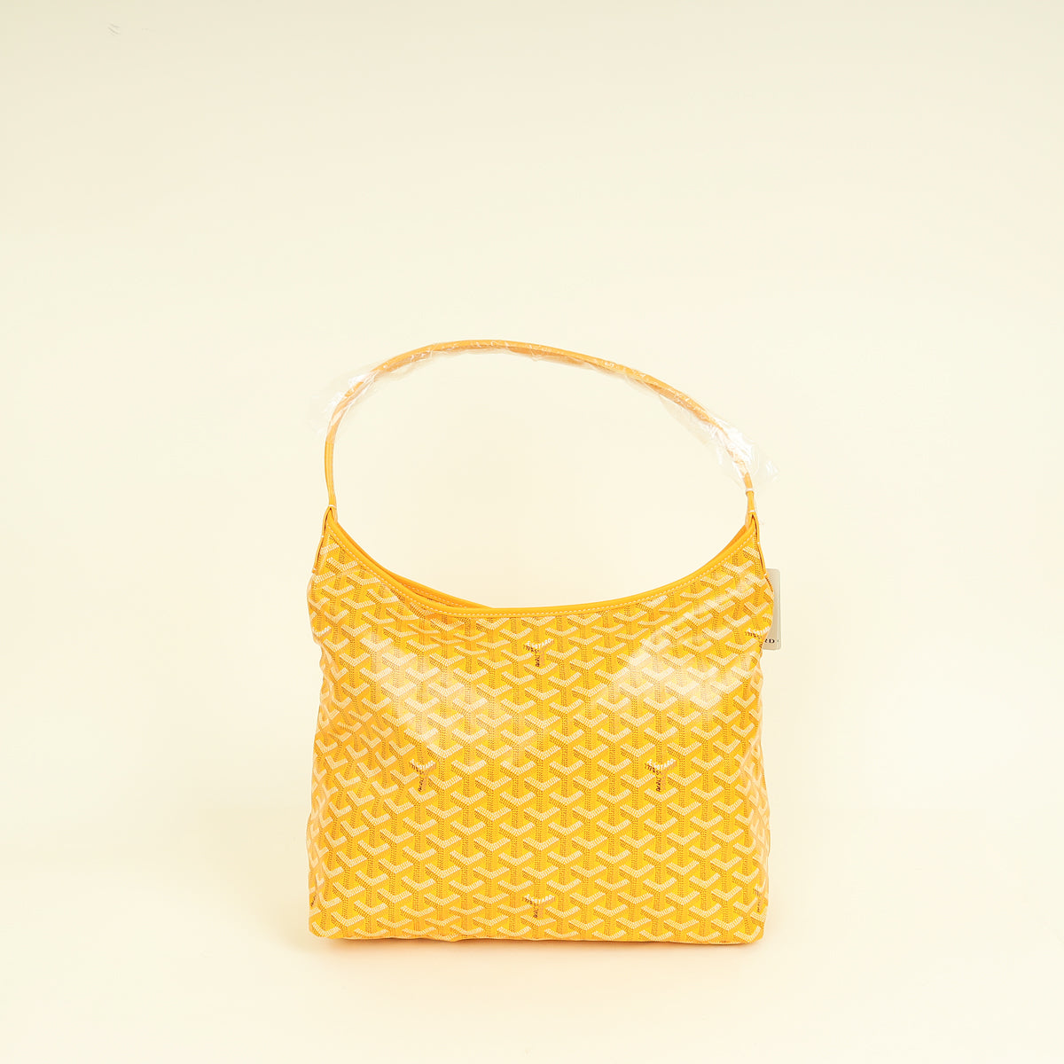 Goyard Yellow Goyardine Boheme PM Hobo Bag