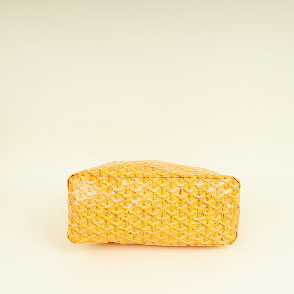 Goyard Yellow Goyardine Boheme PM Hobo Bag