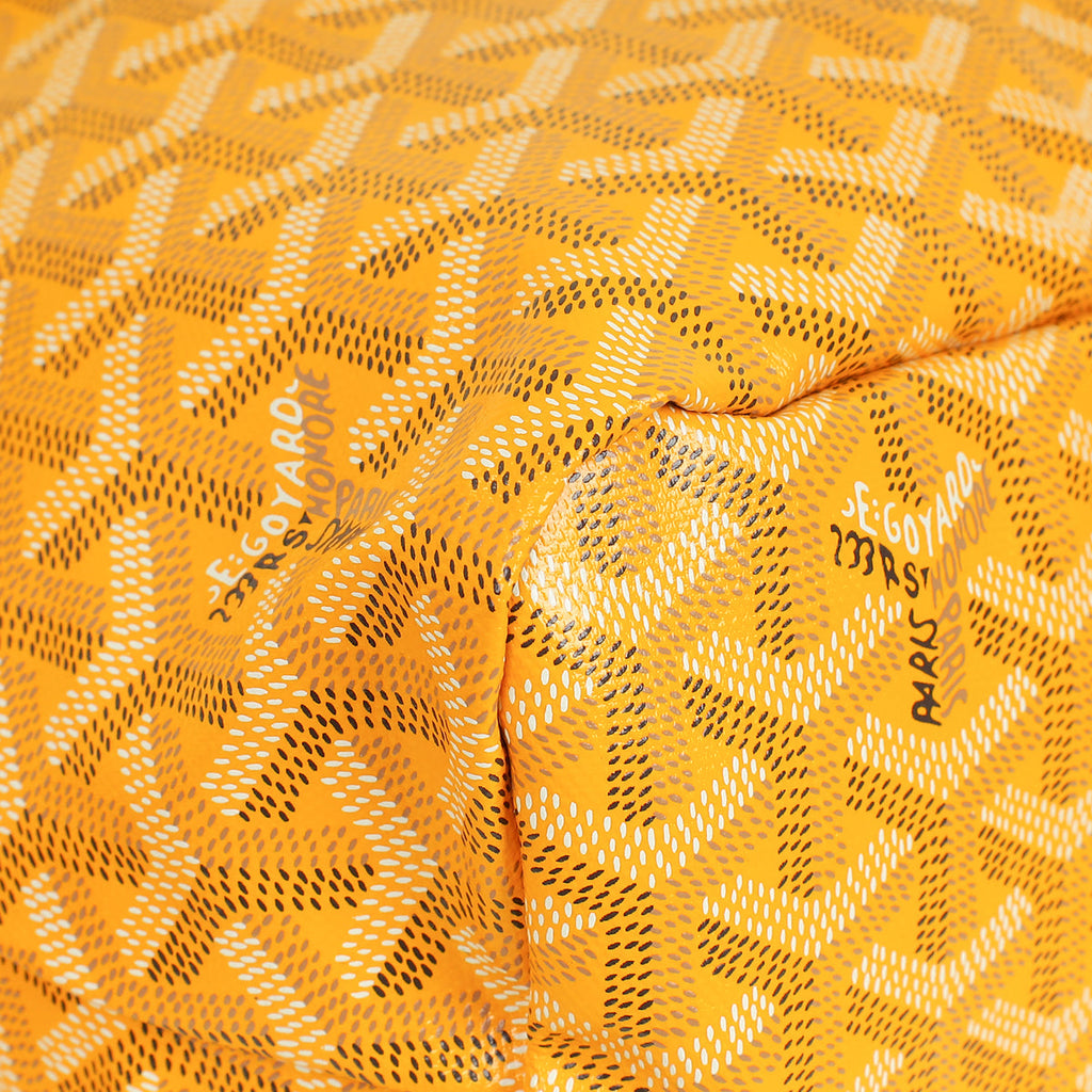 Goyard Yellow Goyardine Boheme PM Hobo Bag