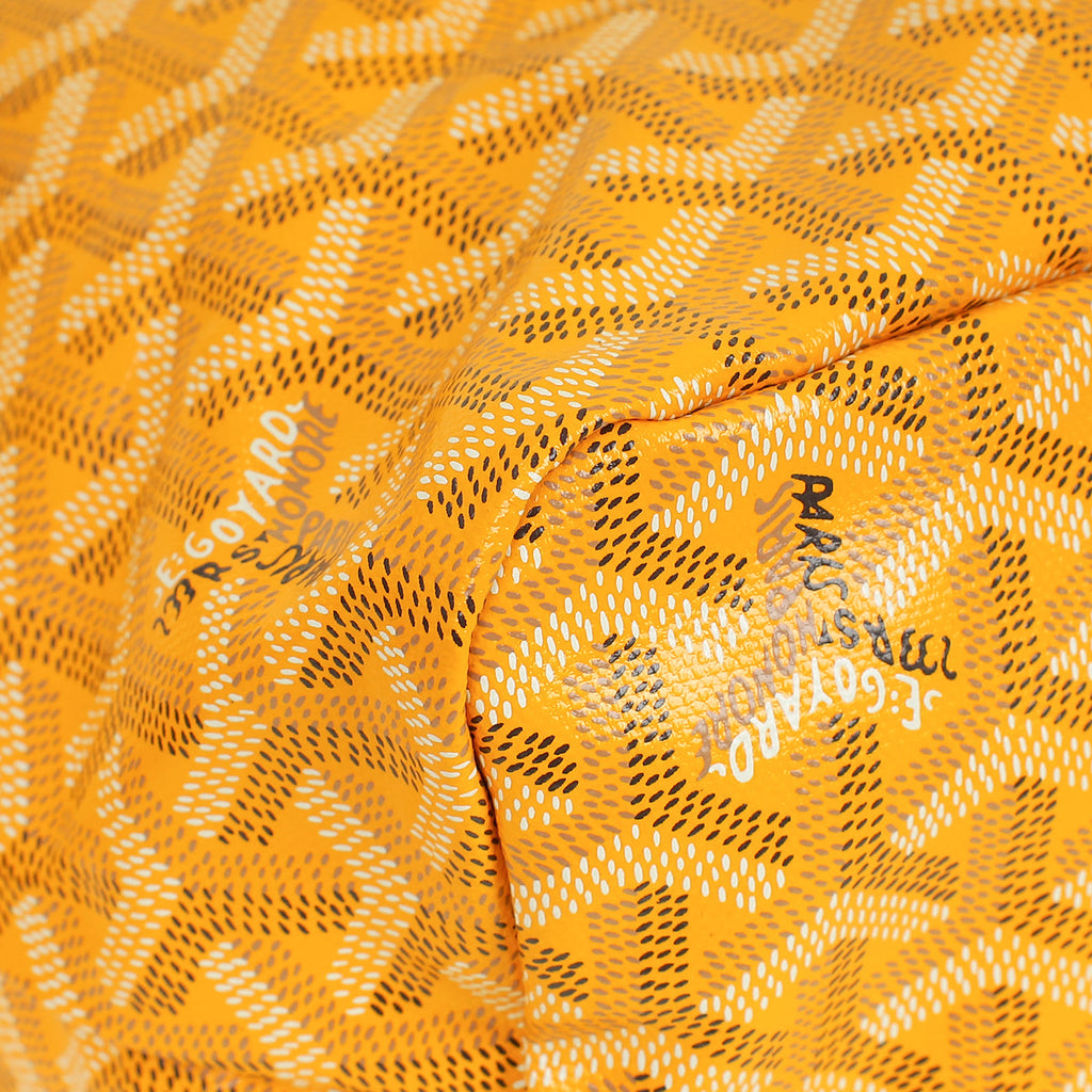 Goyard Yellow Goyardine Boheme PM Hobo Bag