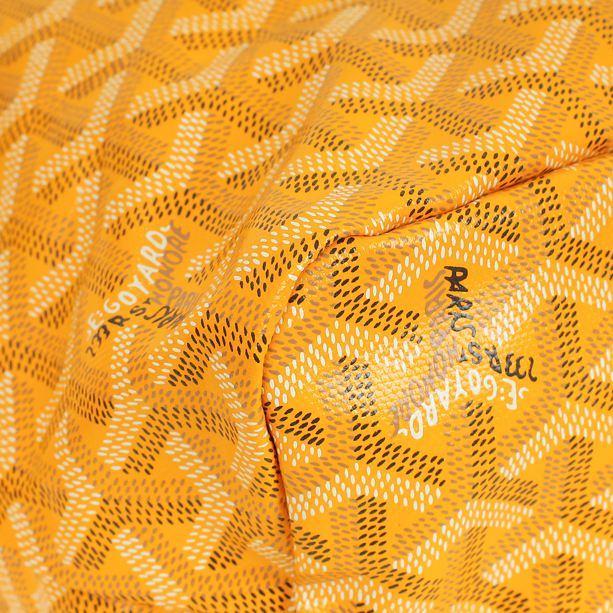 Goyard Yellow Goyardine Boheme PM Hobo Bag