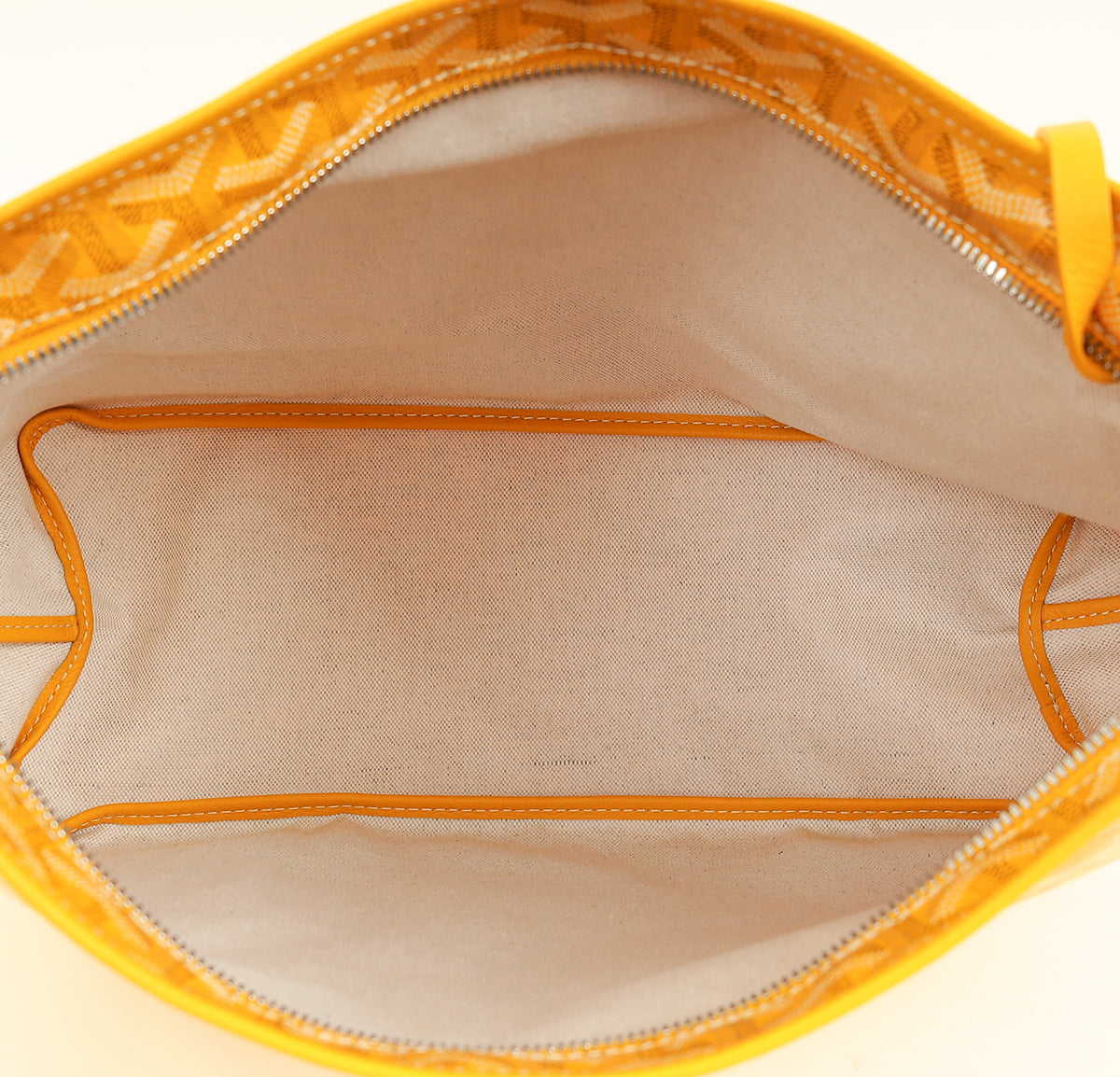 Goyard Yellow Goyardine Boheme PM Hobo Bag
