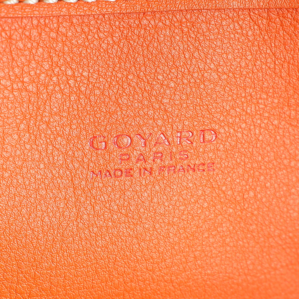 Goyard Orange Goyardine Anjou Reversible PM Bag