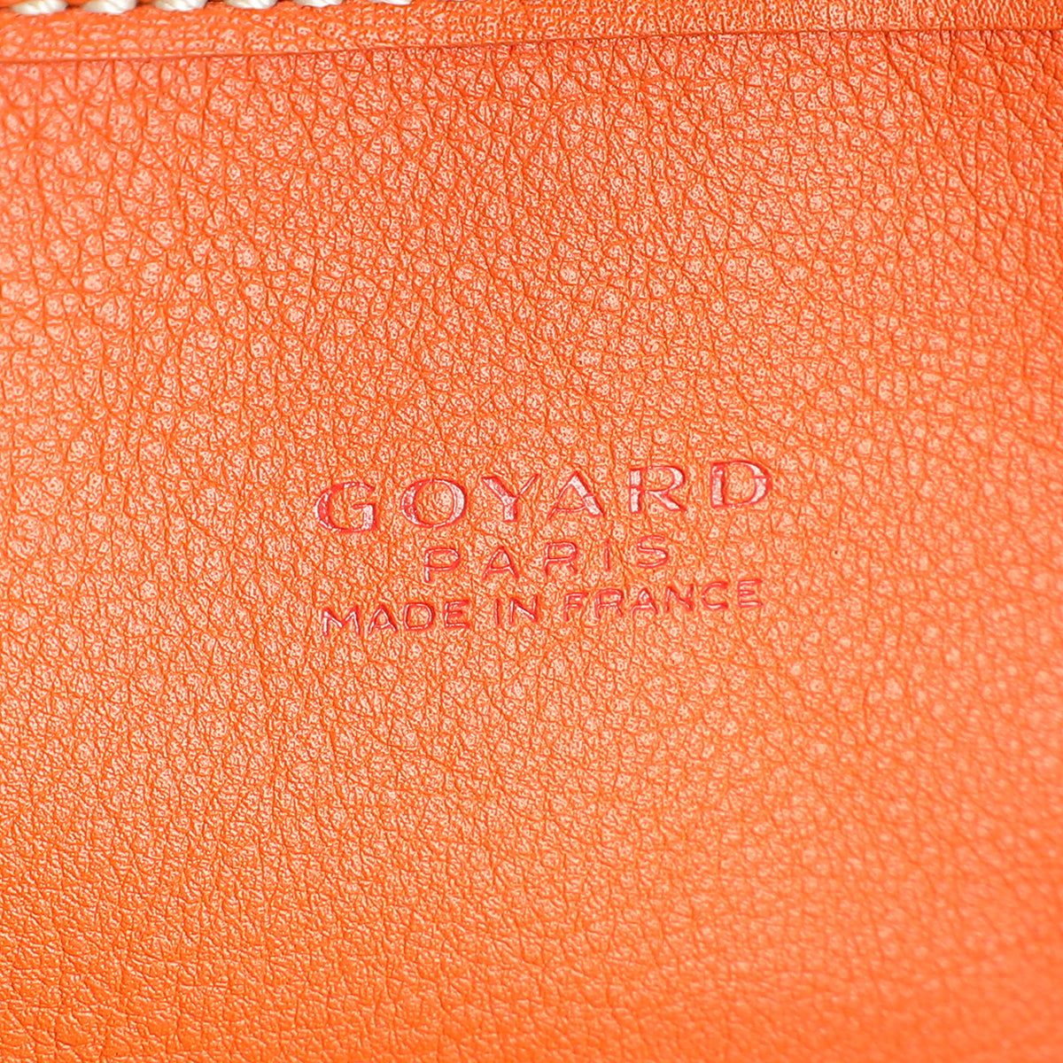 Goyard Orange Goyardine Anjou Reversible PM Bag