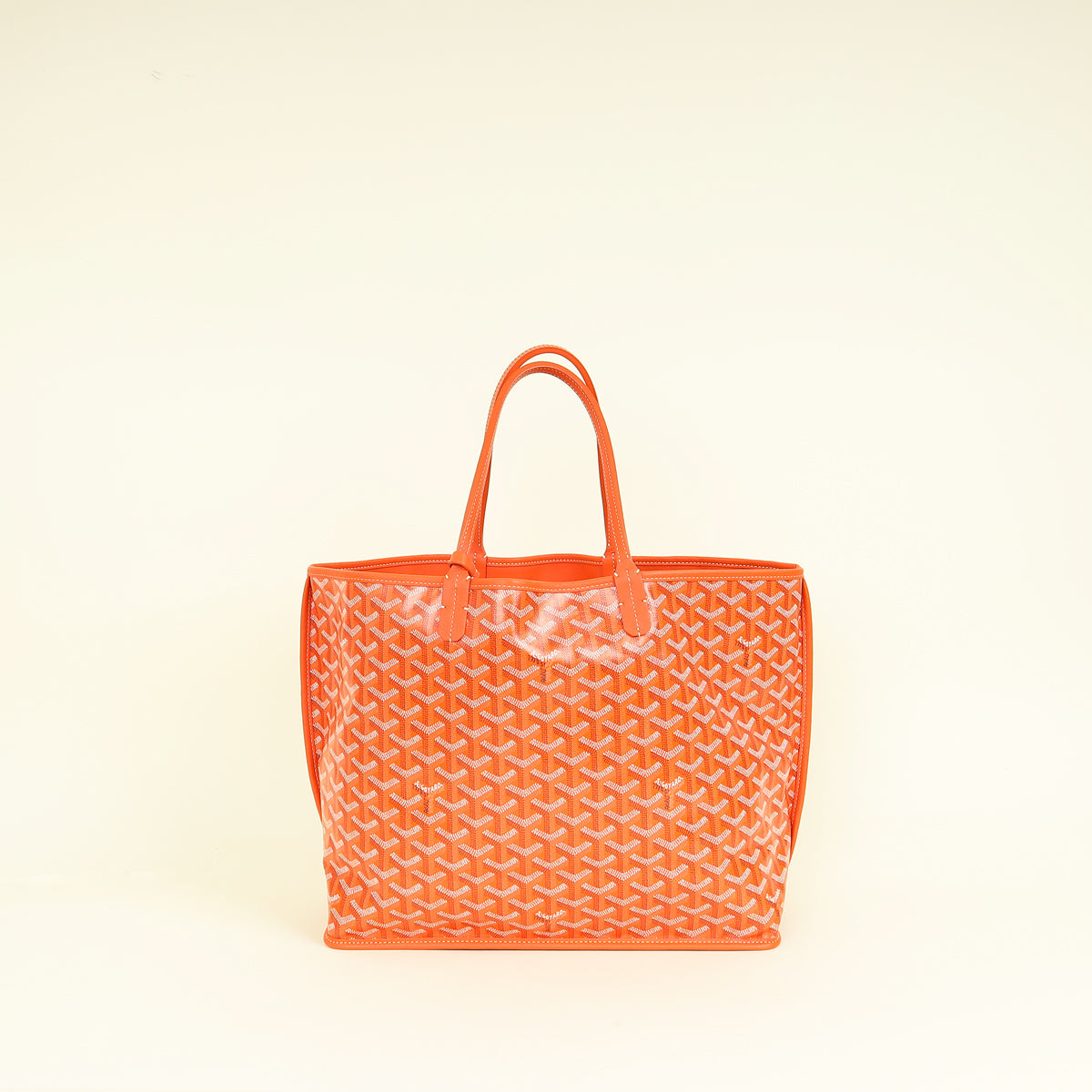 Goyard Orange Goyardine Anjou Reversible PM Bag