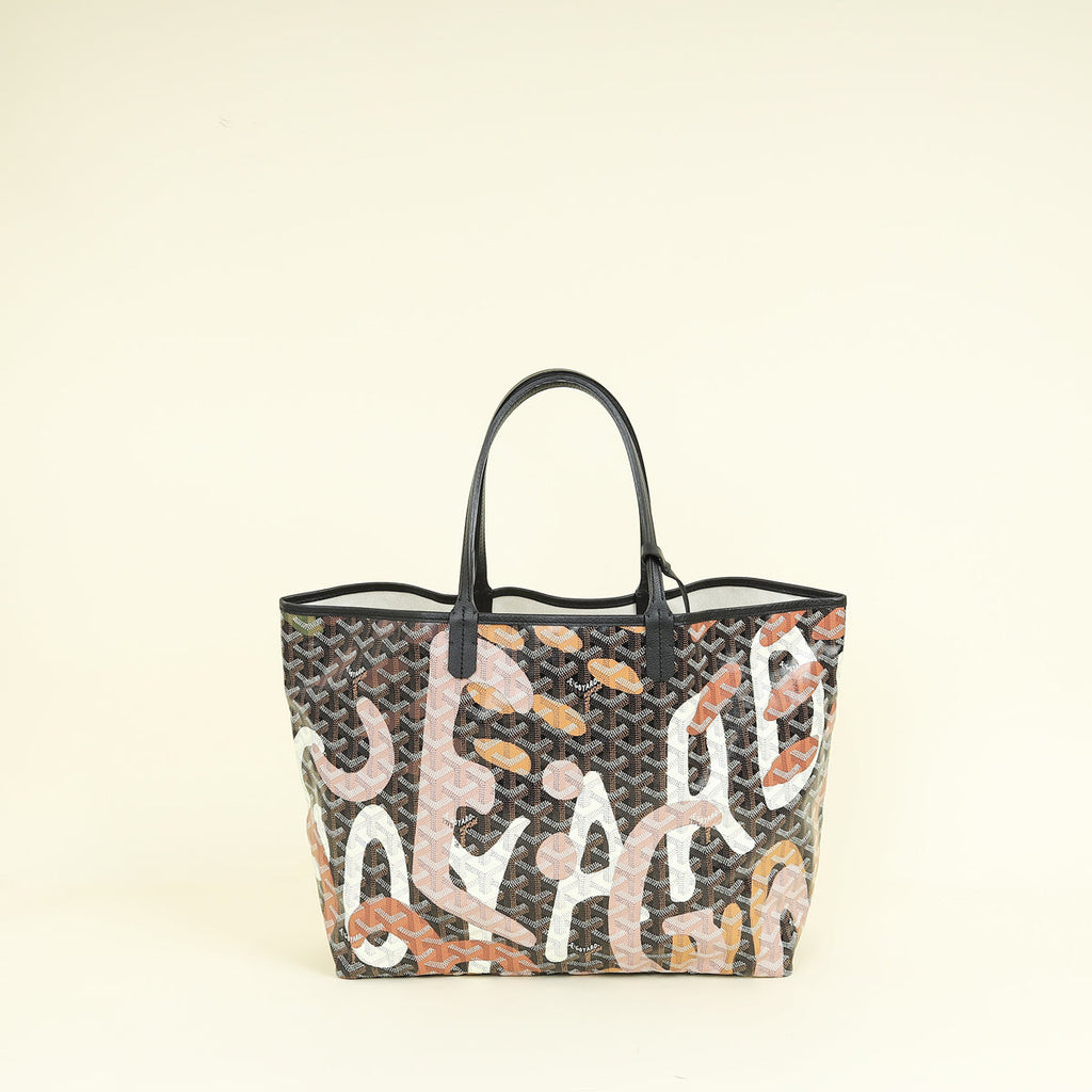 Goyard Black Multicolor Ltd. Ed. Lettres Camouflage Saint Louis PM Bag