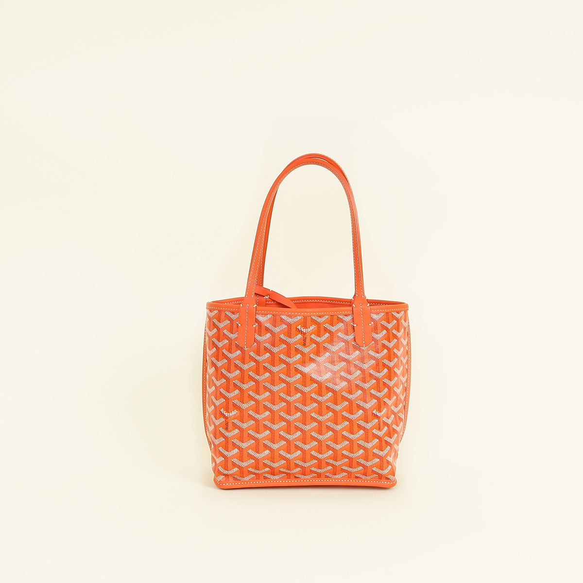 Goyard Orange Goyardine Mini Anjou Bag