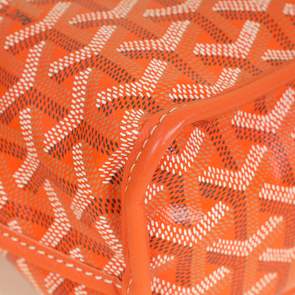 Goyard Orange Goyardine Mini Anjou Bag