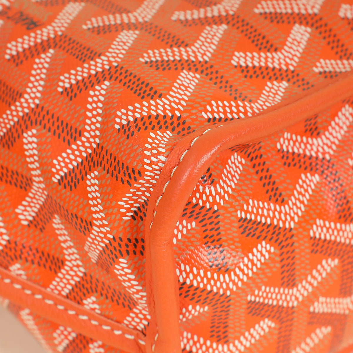 Goyard Orange Goyardine Mini Anjou Bag