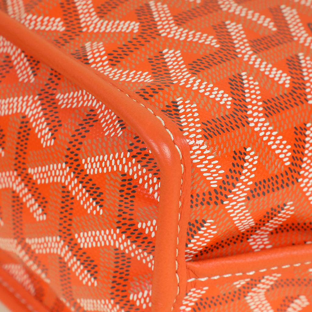Goyard Orange Goyardine Mini Anjou Bag