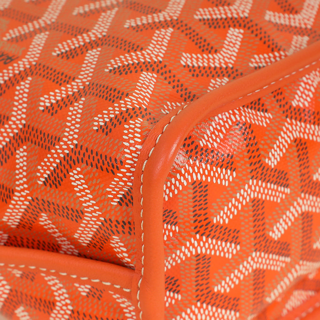 Goyard Orange Goyardine Mini Anjou Bag