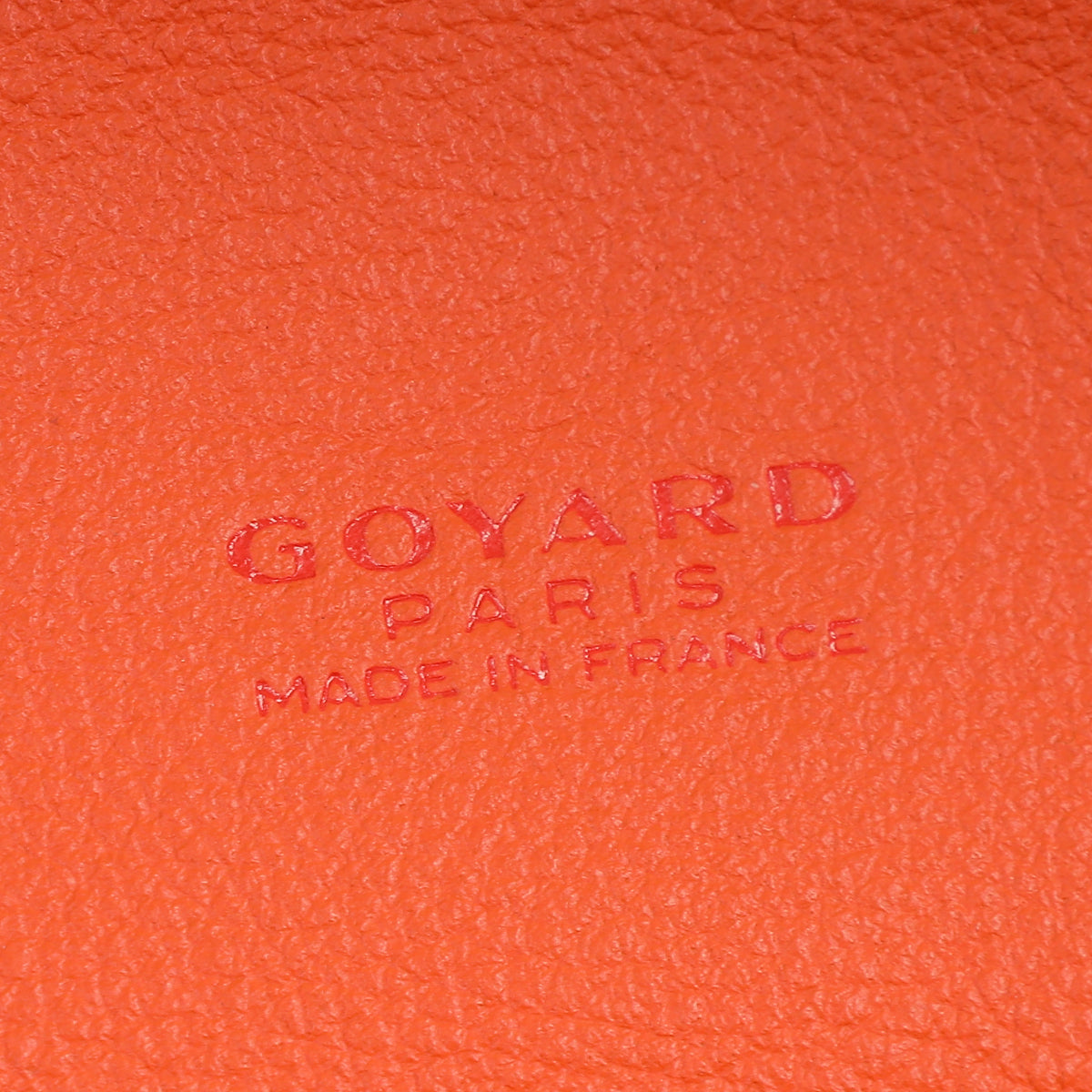 Goyard Orange Goyardine Mini Anjou Bag