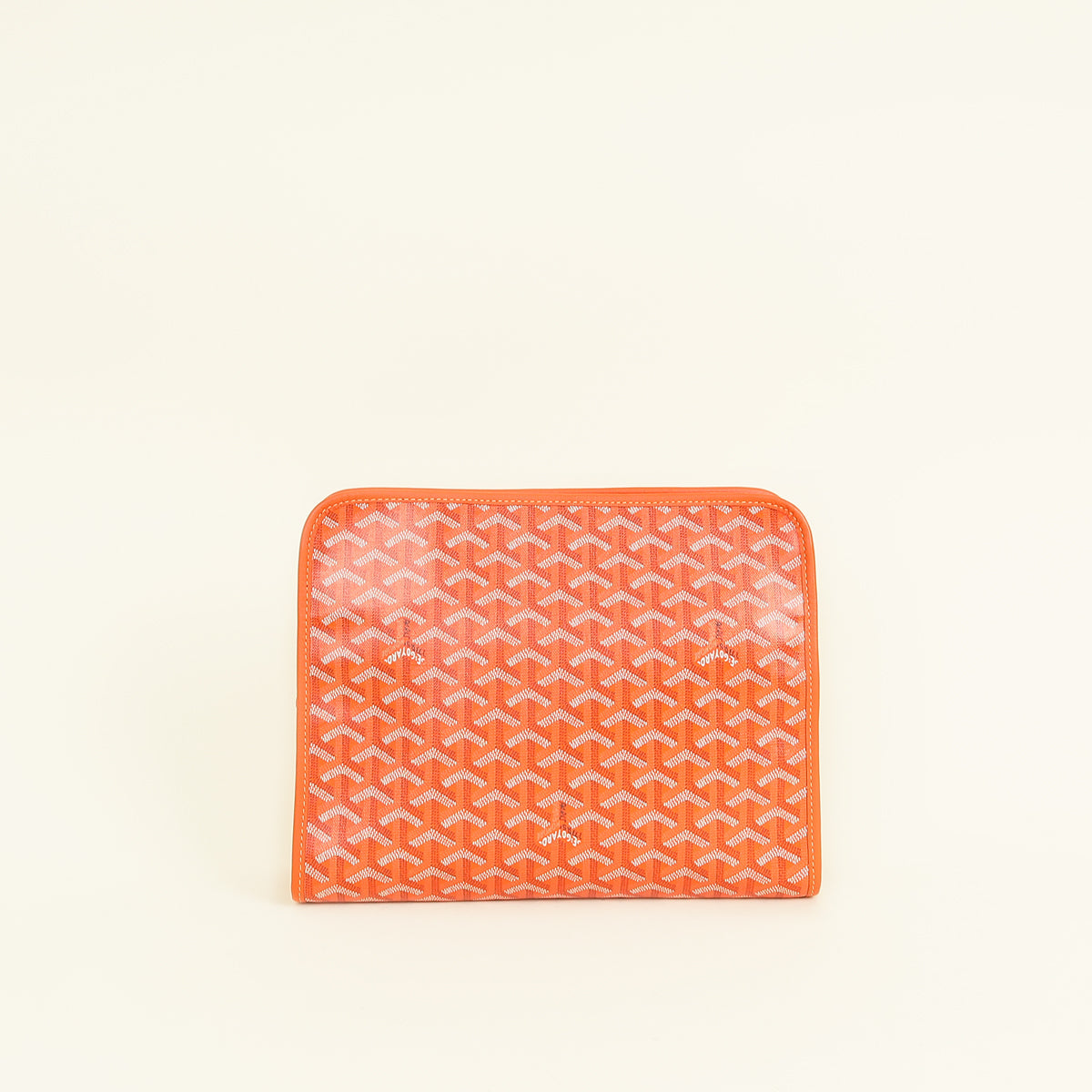 Goyard Orange Goyardine Jouvence GM Pouch