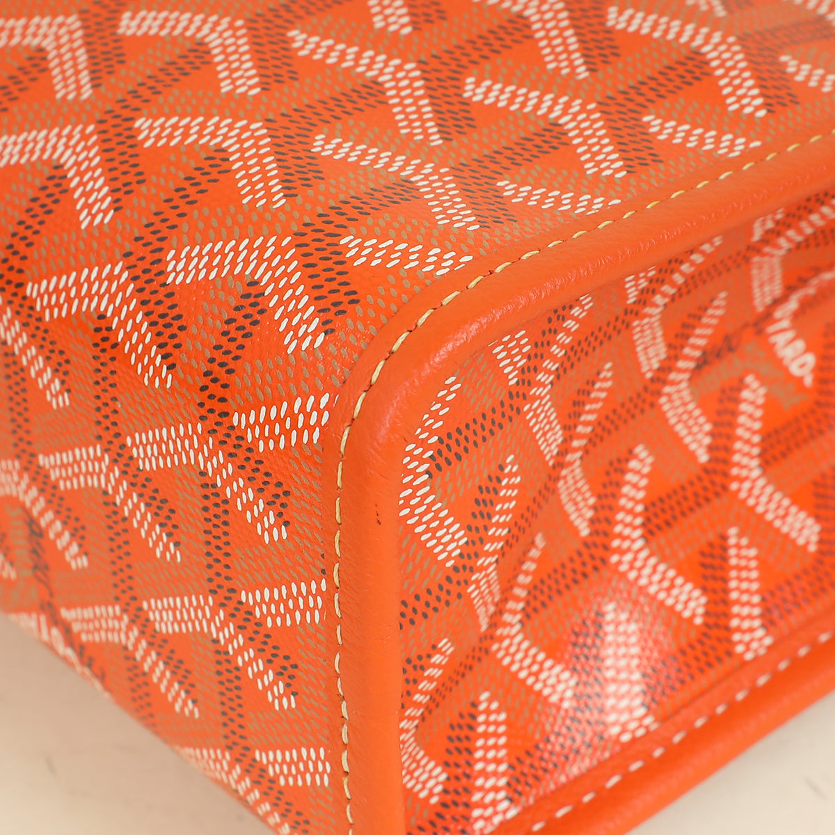 Goyard Orange Goyardine Jouvence GM Pouch
