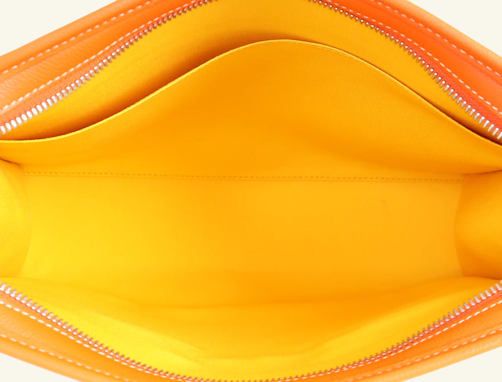 Goyard Orange Goyardine Jouvence GM Pouch