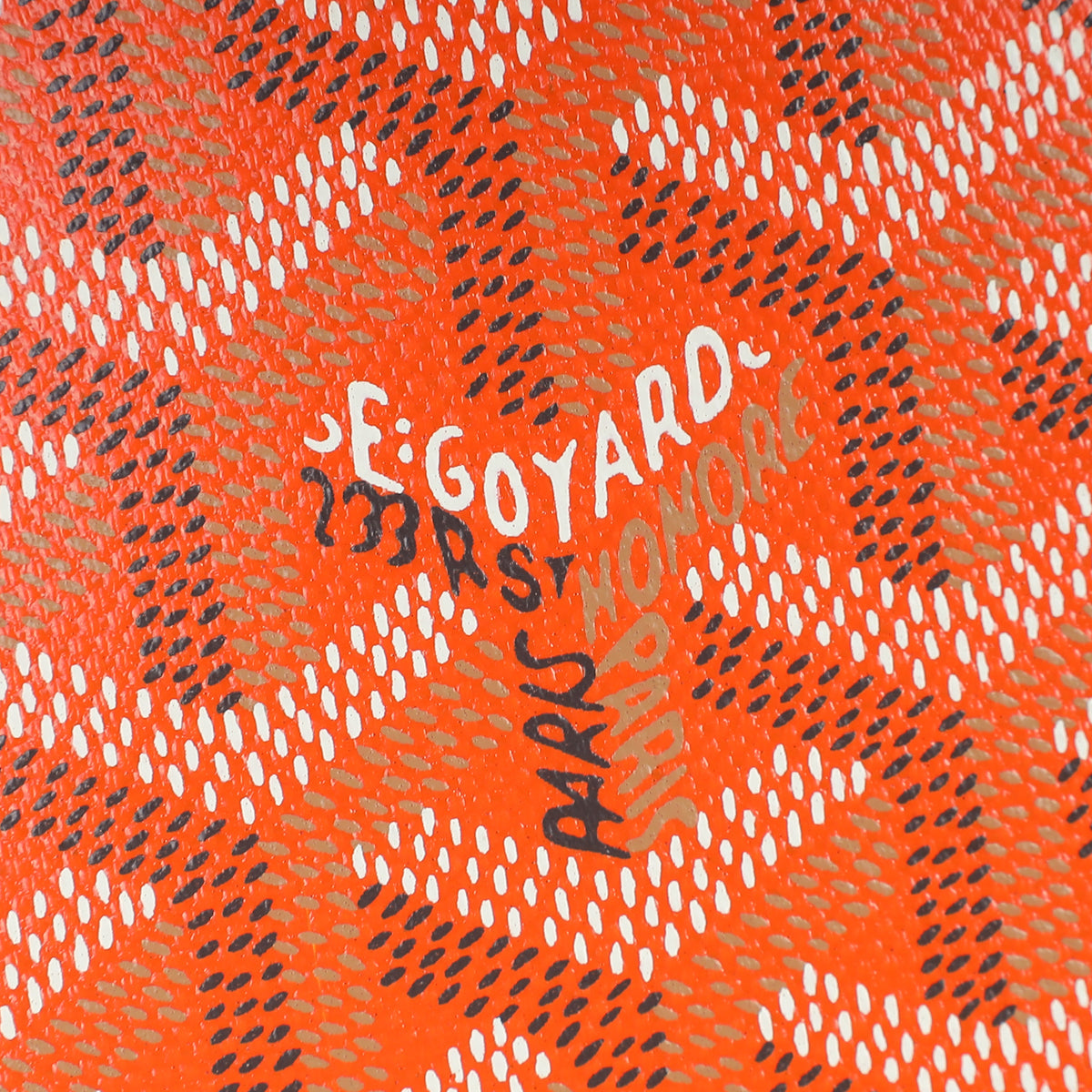 Goyard Orange Goyardine Jouvence GM Pouch