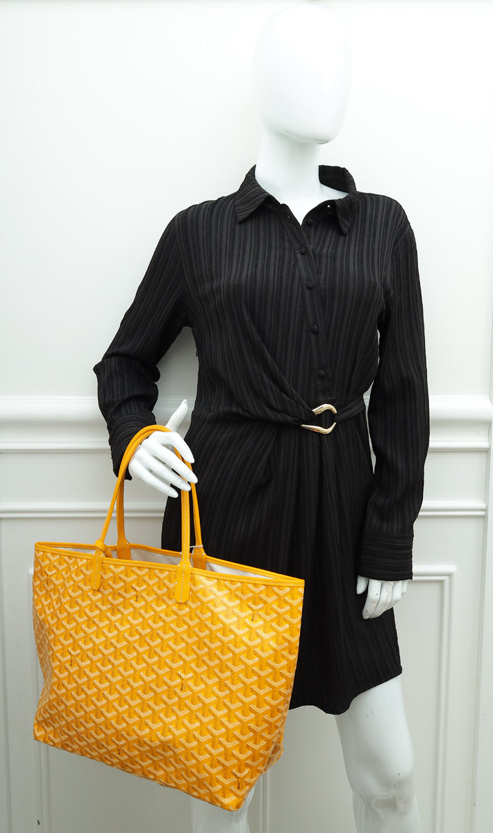 Goyard Yellow Goyardine Saint Louis PM Bag