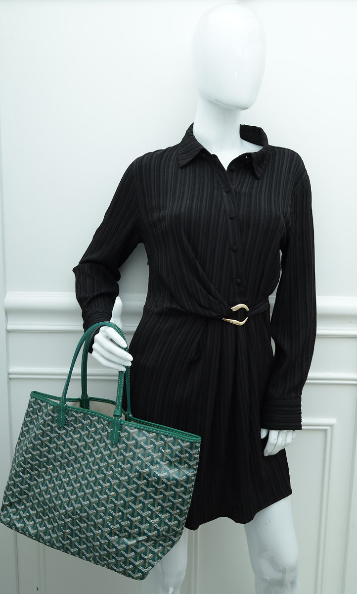 Goyard Green Goyardine Saint Louis PM Bag