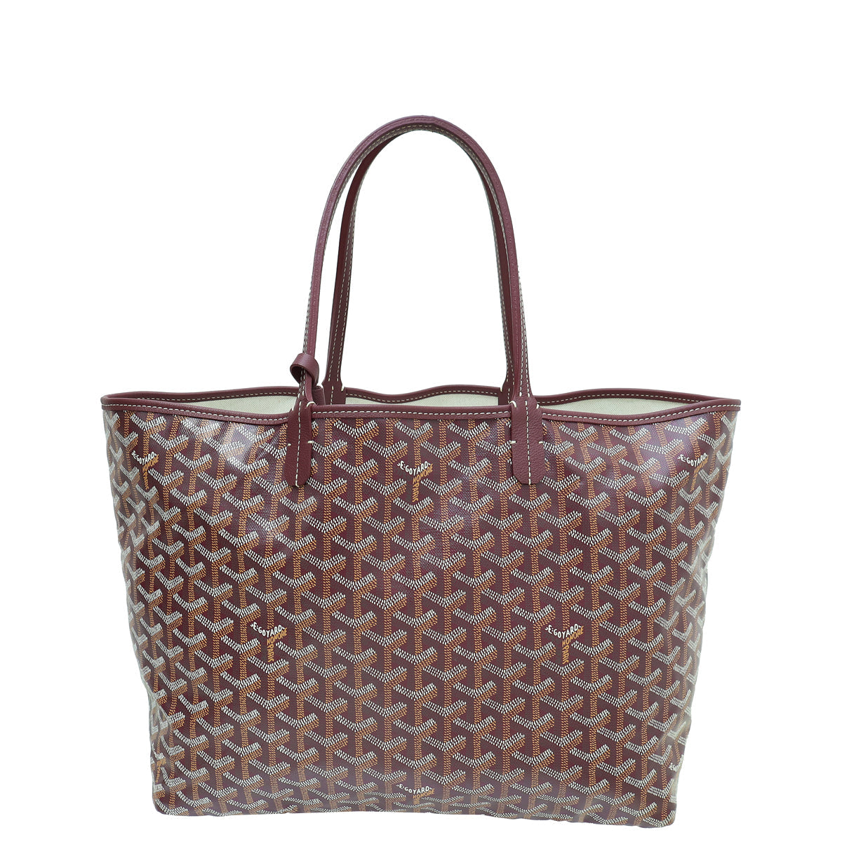 Goyard Burgundy Goyardine Saint Louis PM Bag