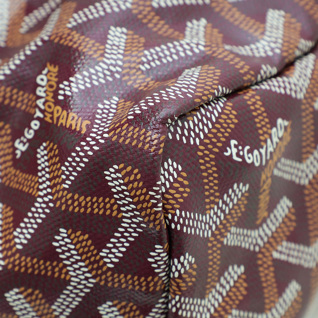 Goyard Burgundy Goyardine Saint Louis PM Bag