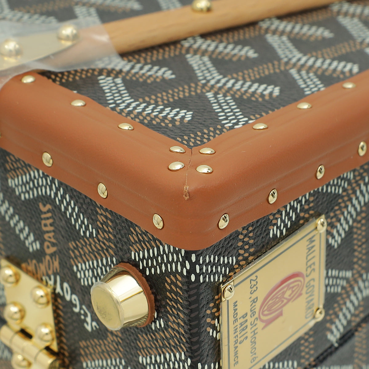 Goyard Bicolor Saïgon Mini Trunk Bag