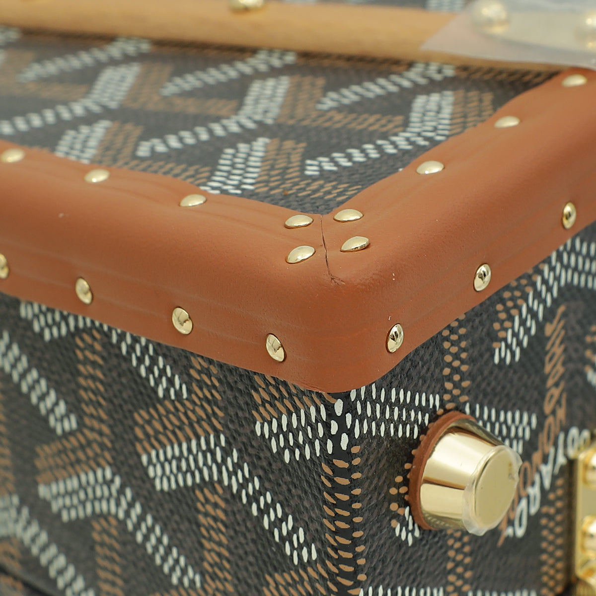 Goyard Bicolor Saïgon Mini Trunk Bag