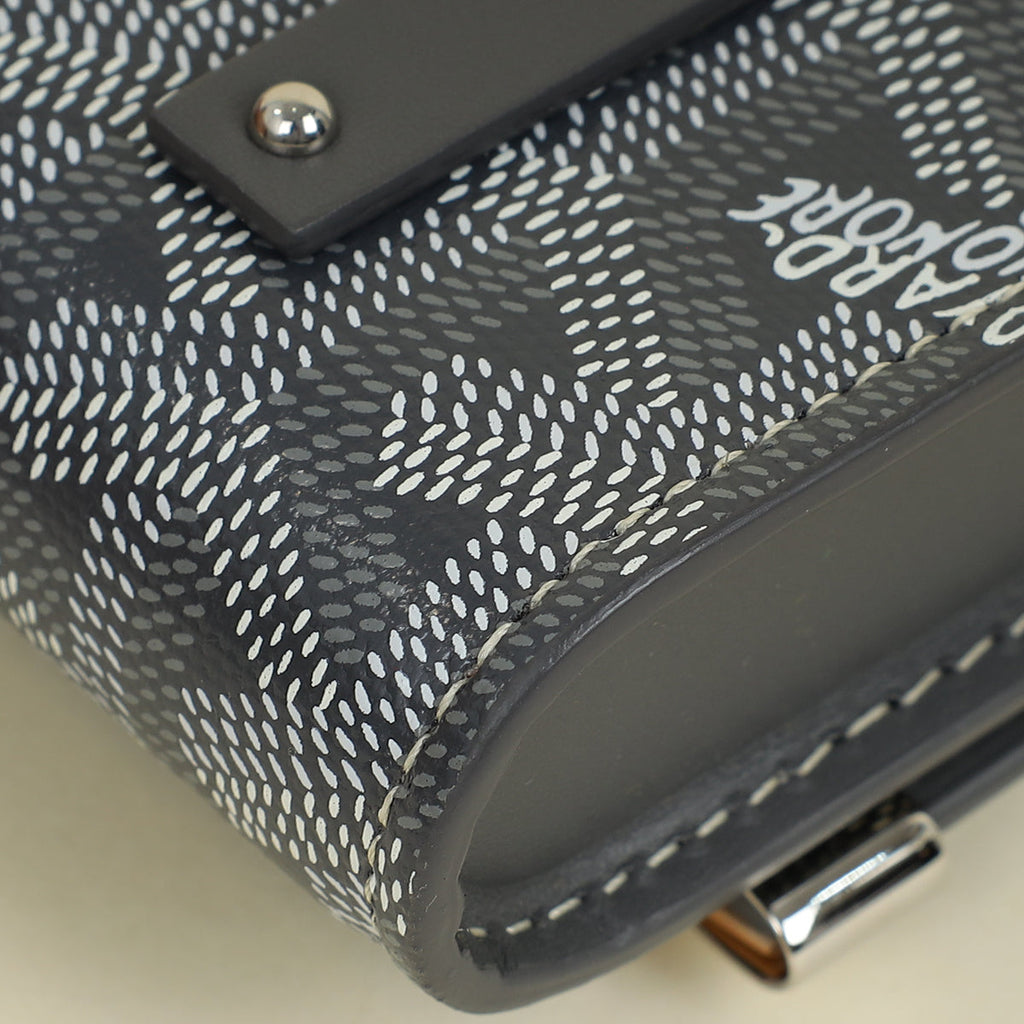 Goyard Gray Monte-Carlo Mini Case w/ Strap