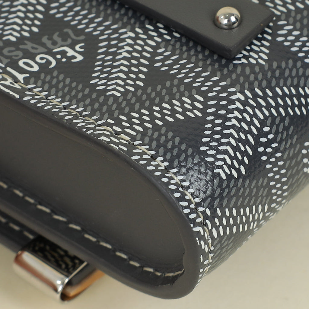 Goyard Gray Monte-Carlo Mini Case w/ Strap