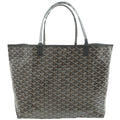 Goyard Black Goyardine Saint Louis GM Bag