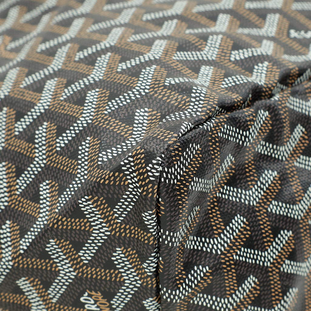 Goyard Black Goyardine Saint Louis GM Bag