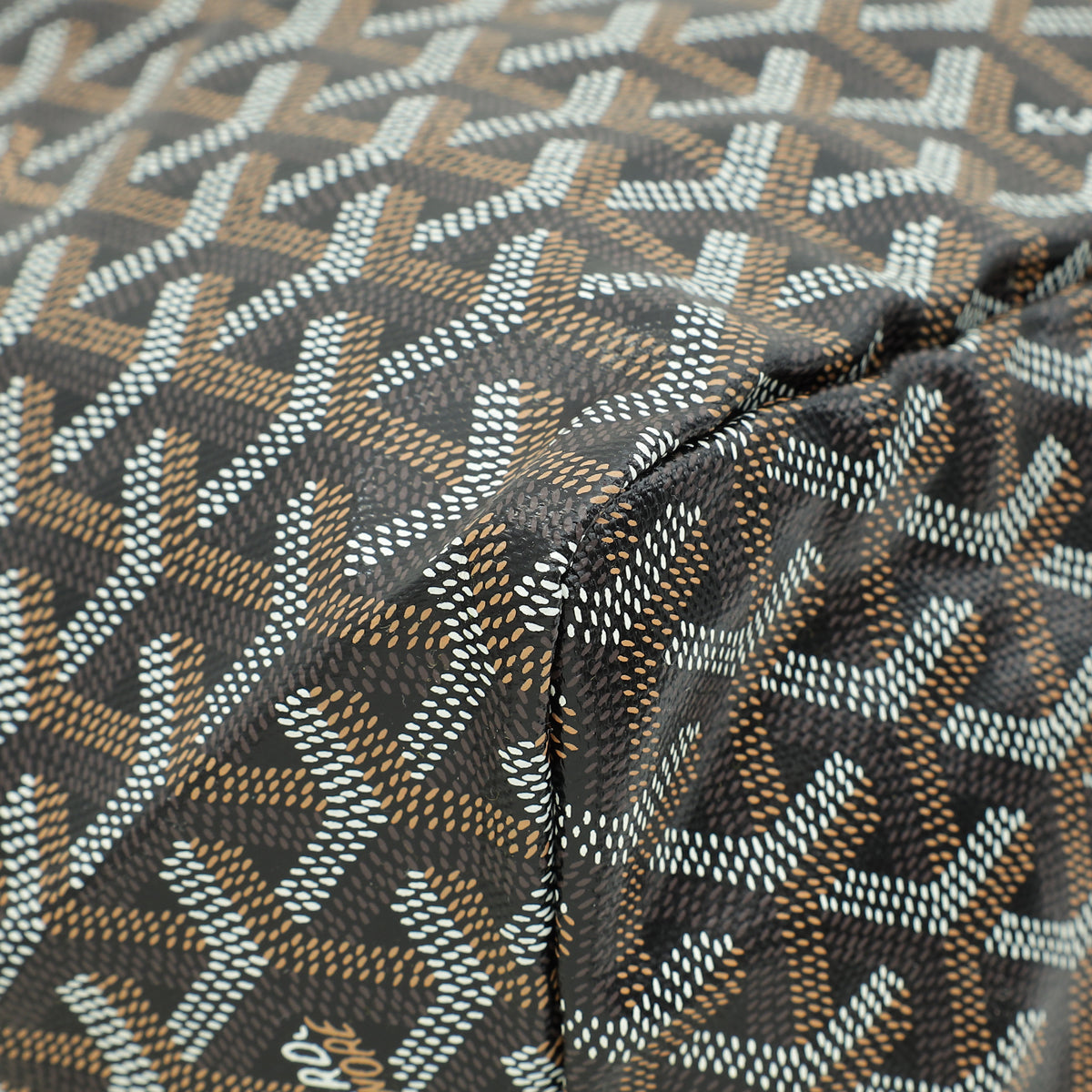 Goyard Black Goyardine Saint Louis GM Bag