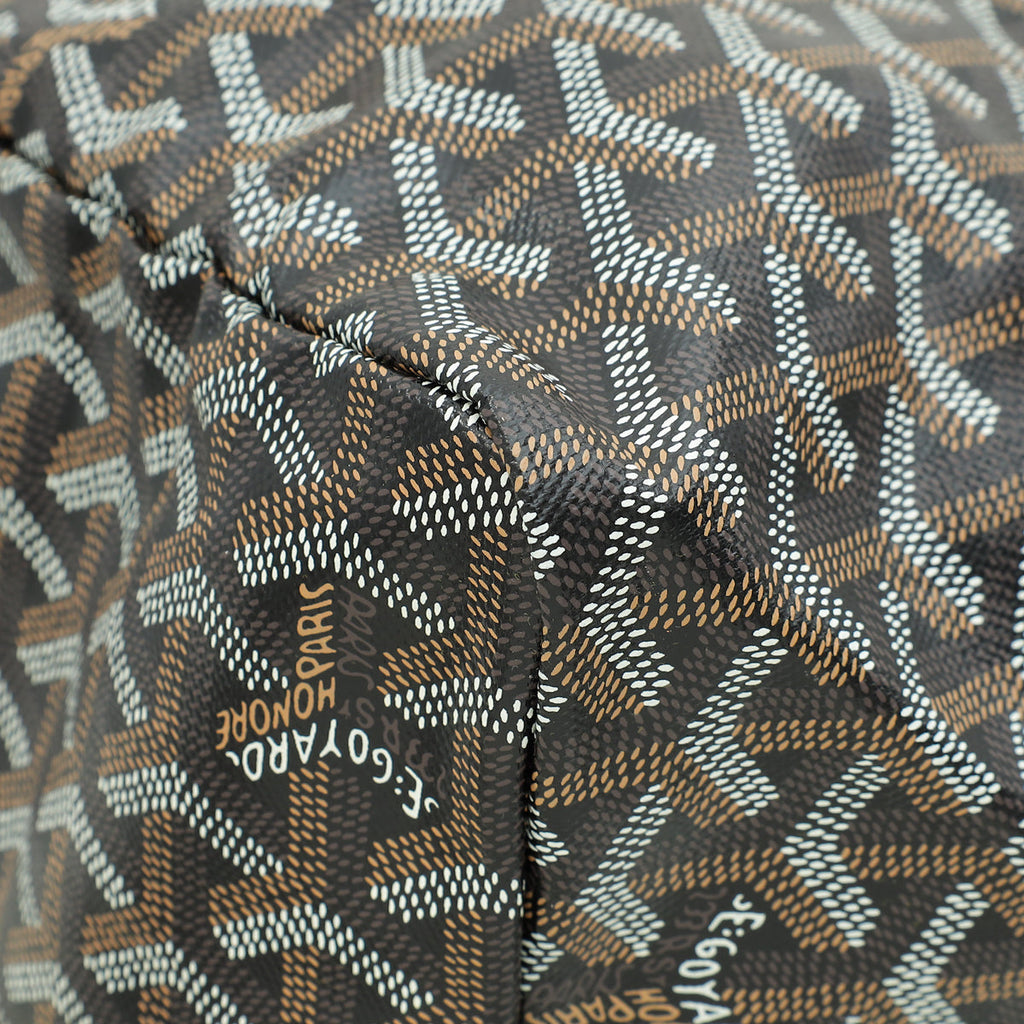 Goyard Black Goyardine Saint Louis GM Bag