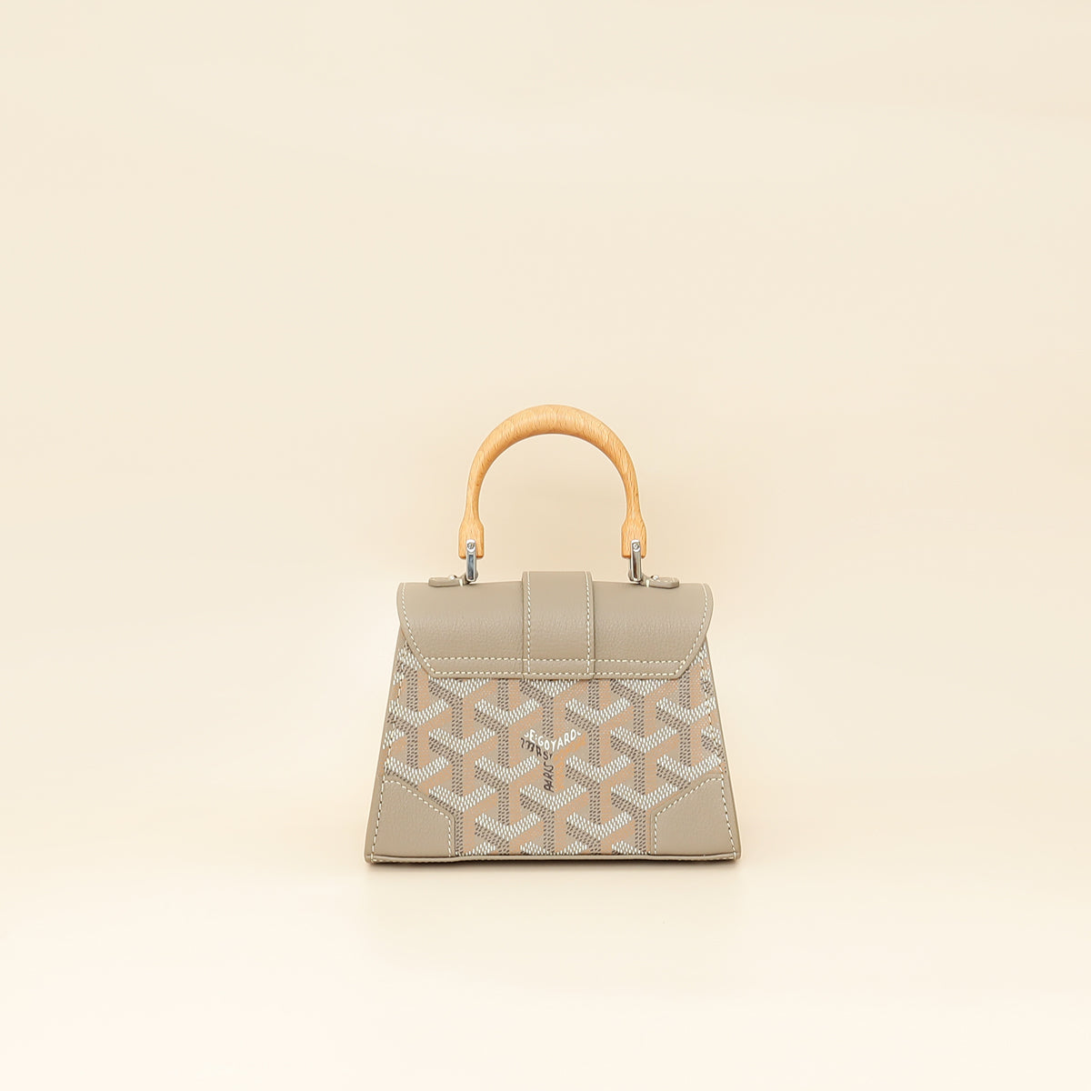 Goyard Light Gray Structure Nano Saigon Bag