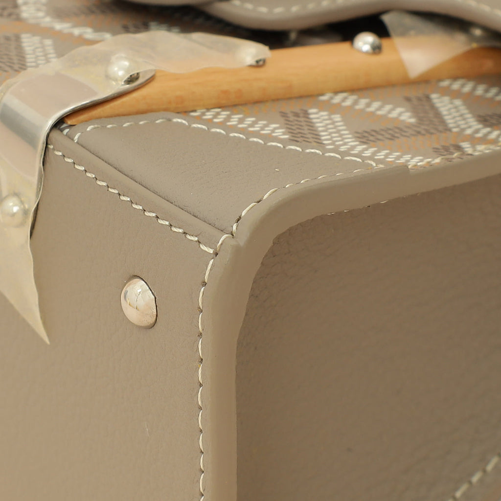 Goyard Light Gray Structure Nano Saigon Bag
