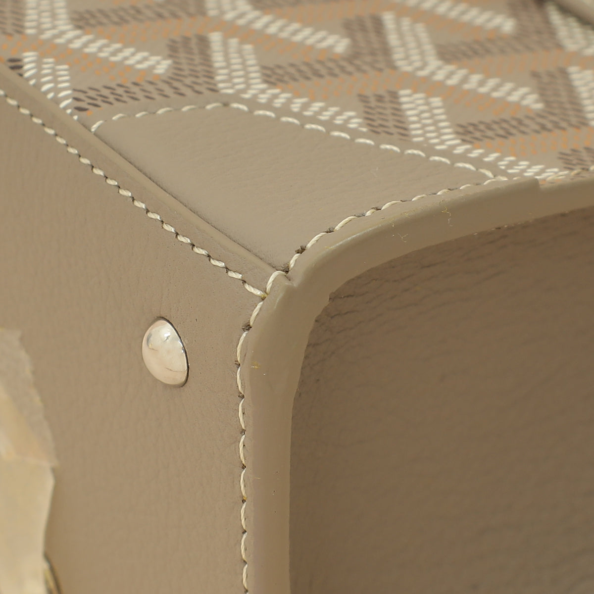 Goyard Light Gray Structure Nano Saigon Bag